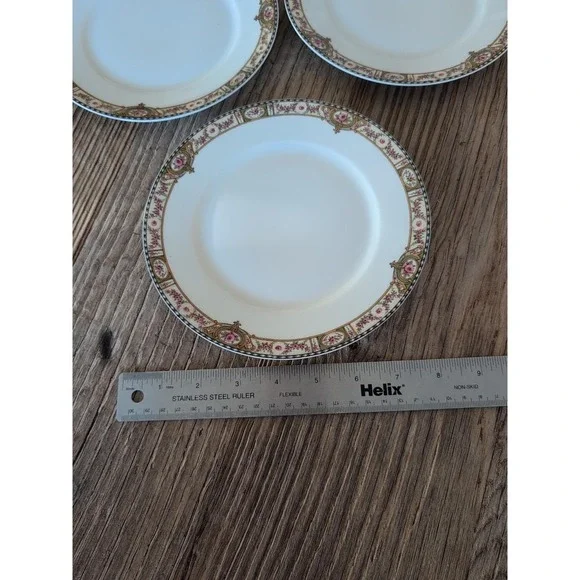 Vintage Theodore Haviland Limoges France Belfort Salad Dessert Bread Plate 3 Pcs - Picture 13 of 14